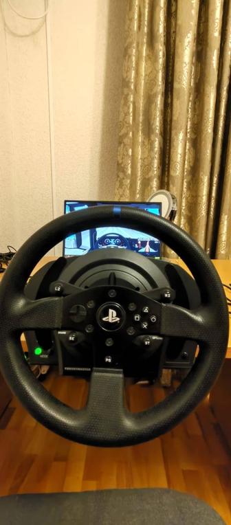 Руль игровой thrustmaster t300rs и педали