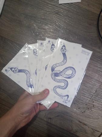 временная татуировка яхуа змея