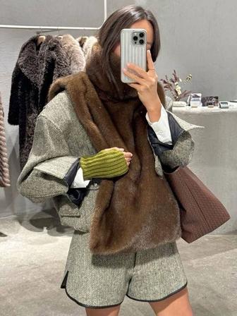 Манишка меховая