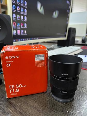 Продам обьектив Sony FE 50mm f/1.8