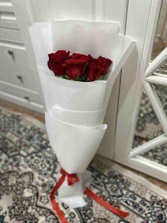 Метровые розы букет