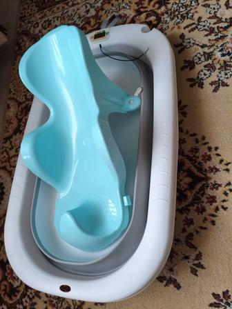 Ванночка для купания складная с термометром