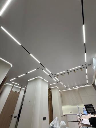 Установка натяжных потолков любой сложности