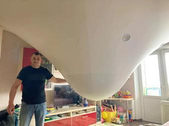 Ремонт натяжных потолков слив воды