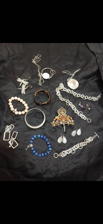 Серьги, кольца, цепочки