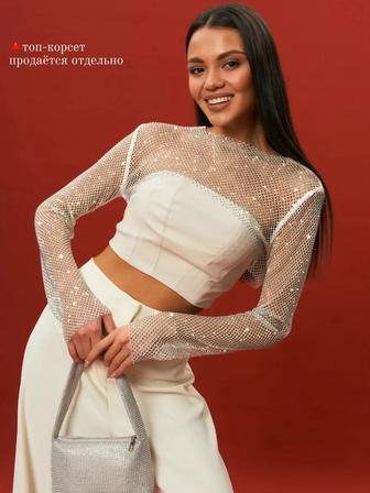 Болеро сетка со стразами