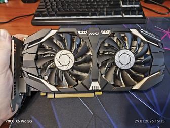 MSI GTX 1060 6GB Gaming X Идеальное состояние, пломба на месте