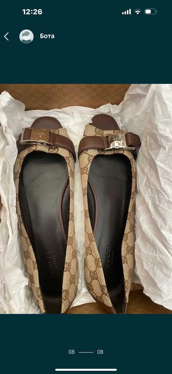 Оригинал 100% Gucci Гуччи балетки. 40 р
