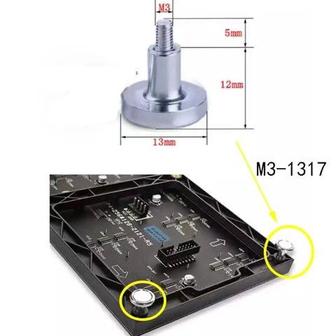Магниты для модулей светодиодных экранов Магниты серий 1313 М4, 1317 М3