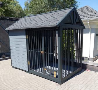 Вольер для собак , с будкой