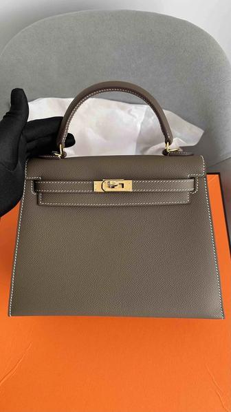 В НАЛИЧИИ! Сумка Hermes Kelly 28 Epsom GHW с документами