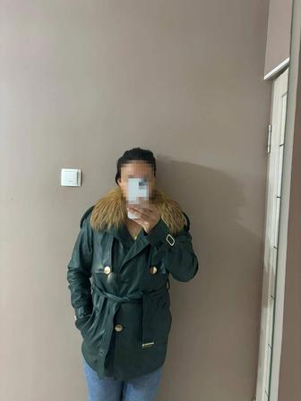 Кожный куртка