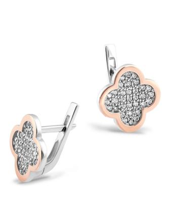 SVITOZAR 458 вес 6 г серебро, золото, фианит