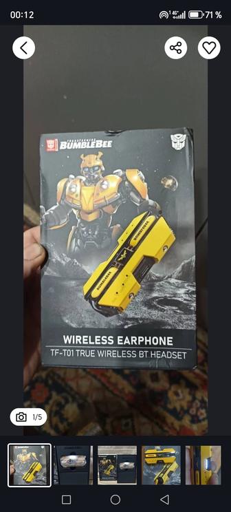 Продам новые наушники BambleBee
