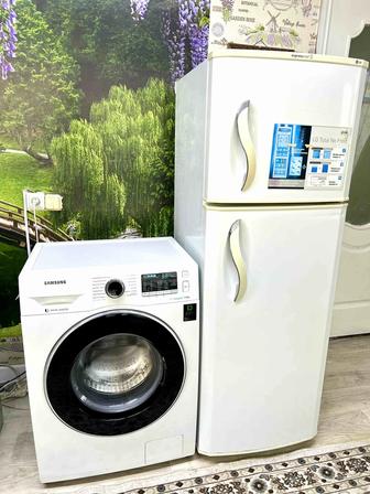 Продам Холодильник с Машинкой