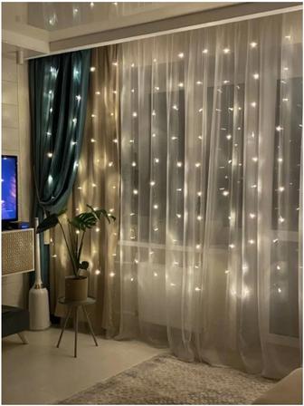 Гирлянда штора водопад