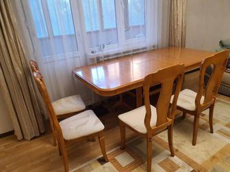 Стол Обеденный Деревянный Раздвижной Стулья