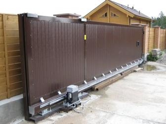 Установка автоматики откатных ворот