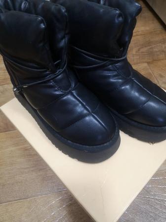 Угги зимние кожаные