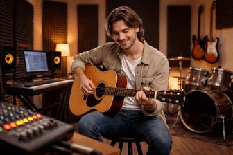 Обучаю игре на гитаре