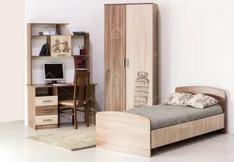 Детский комплекс Город Кровати, письменный стол, полка, шкаф Б/У