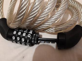 Противоугонный трос, фонарик, звонок для велосипеда