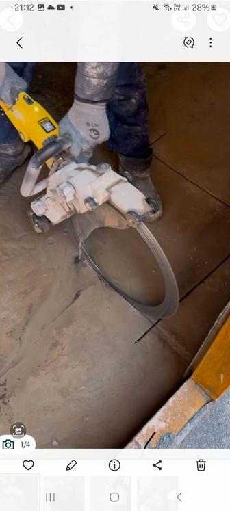 Алмазная резка бетона, демонтажные услуги