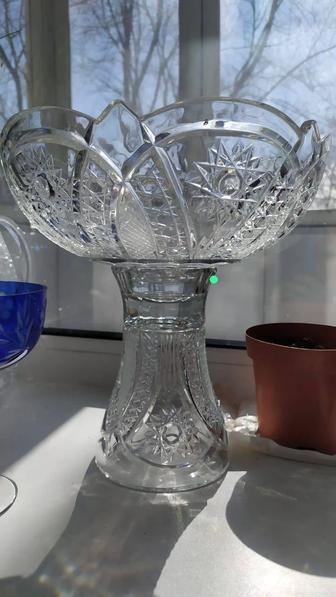 Ваза большая, хрусталь, СССР