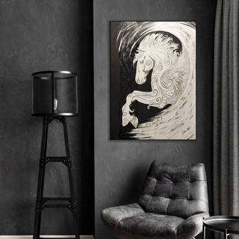 Картина в этно стиле. Лошадь,Тулпар