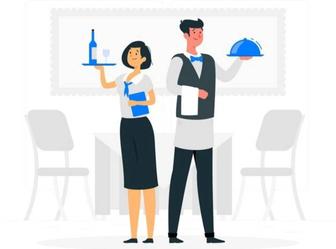 Официант, бармен, посуда, выезд