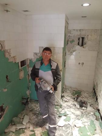 Бетонные работы, отмостка, ленточный фундамент, подпорные стены
