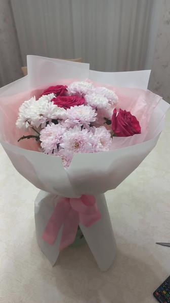 Живые цветы букет