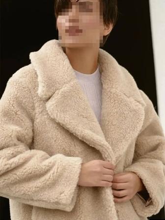 Шуба Чебурашка натуральная шерсть