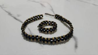 Комплект браслет и колечко.