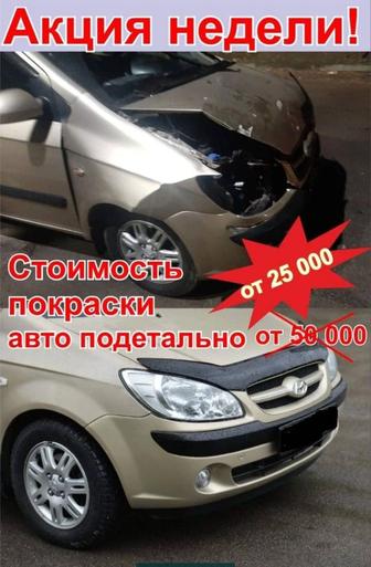 Покраска авто Акция на деталь и полный окрас автомобиля.