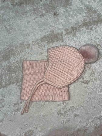 Детская шапка со снудом