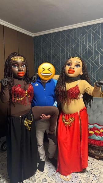 Прокат костюм мишек Мулатки и Кайрата Нуртаса