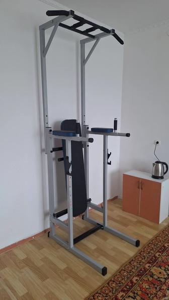 Турник тренажер 4 в 1 брусья скамья для жима