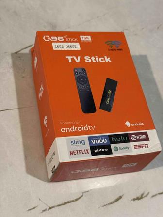 Android tv 4k новый 16/256GB Q96 STICK