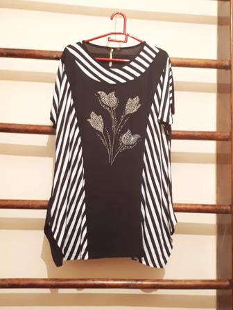 Платье - туника, вискоза, 56 размер