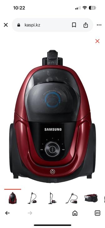 Пылесос Samsung VC18M3120V1/EV красный