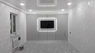 Ремонт квартиры Тв зона ,обои,малярный декоративный,сантехника , кафель