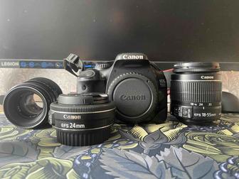 Продам комплект Canon EOS 550D с тремя объективами.