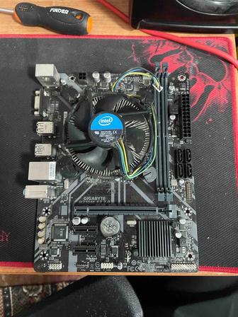 Материнка H310M и процессор i3-9100f кулер