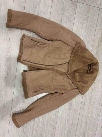 Дубленка zara женская искусственная