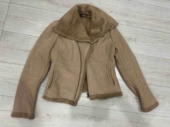 Дубленка zara женская искусственная