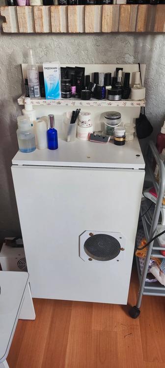 Когда маникюрный стол со встроенной мощной вытяжкой.