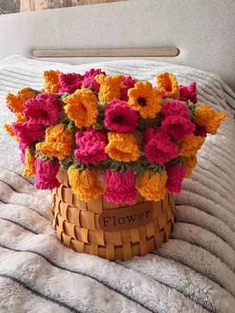 Плед букет/подарок к 8 марта