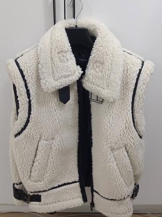 Теплая Тедди жилетка (безрукавка)