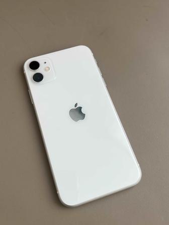 Iphone 11 белого цвета, 128Гб, состояние акк 71%